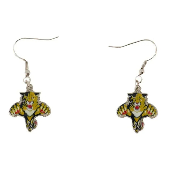 JF Sports  NHL - Florida Panthers Earrings/Necklace Combo (PANEARNEC) - Picture 2 of 3